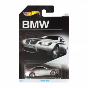 Тематическая Машинка Hot Wheels BMW M3 BMW 1:64 DJM87 Silver - Retromagaz