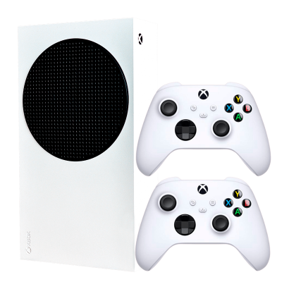 Набір Консоль Microsoft Xbox Series S 512GB White Б/У  + Геймпад Бездротовий Version 4 Robot - Retromagaz