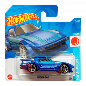 Машинка Базова Hot Wheels Mazda RX-7 J-Imports 1:64 HCV76 Blue - Retromagaz