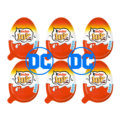 Набір Шоколадне Яйце Kinder Joy Funko Pop! DC Super Heroes 20g 6шт - Retromagaz