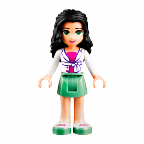 Фигурка Lego Girl Emma Sand Green Skirt Friends frnd067 Б/У - Retromagaz