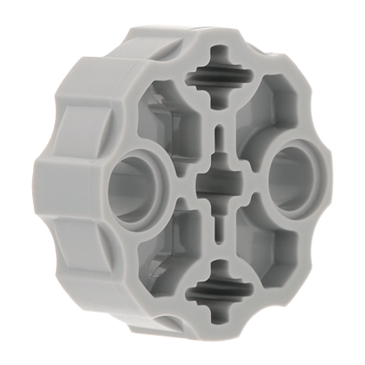 Technic Lego З'єднувач Круглий 10шт 2 Pin Holes and 3 Axle Holes 98585 31511 31520 6039505 6186129 Light Bluish Grey Б/У - Retromagaz