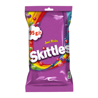 Драже Skittles Bag Дикие Ягоды 95g - Retromagaz