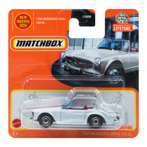 Машинка Большой Город Matchbox 1963 Mercedes-Benz 230 SL Showroom 1:64 HVL11/HVN39 White