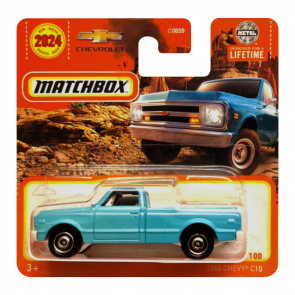 Машинка Большой Город Matchbox 1968 Chevy C10 Adventure 1:64 HVN32 Blue - Retromagaz