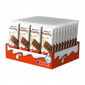 Упаковка Kinder Country Молочного Шоколада с Молочно-Злаковой Начинкой 23.5 г x 40 шт 940g - Retromagaz