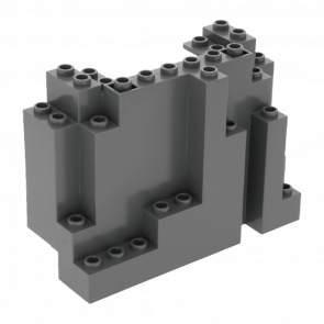 Скеля Lego Панель Rectangular 4 x 10 x 6 6082 60052 4279446 Dark Bluish Grey Б/У