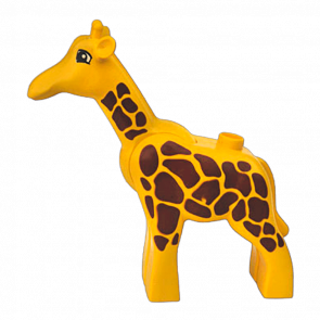 Фигурка Lego Animals Giraffe Adult Small Eyes Squared Pattern Duplo 2259c01pb02 1 4283073 Yellow Б/У - Retromagaz