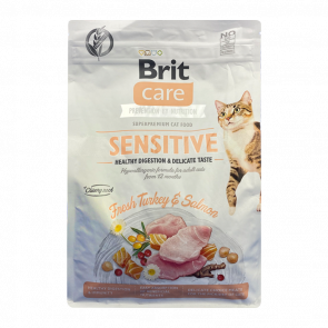 Сухий Корм для Котів Brit Care Sensitive Digestion & Delicate Індичка і Лосось 2kg