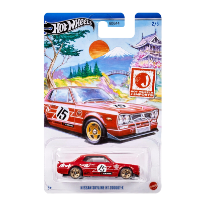 Тематична Машинка Hot Wheels Nissan Skyline HT 2000GT-X J-Imports 1:64 HWR57/HRT01 Red - Retromagaz