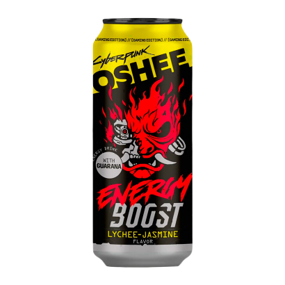 Напиток Энергетический Oshee Cyberpunk Energy Boost Lychee-Jasmine 500ml - Retromagaz