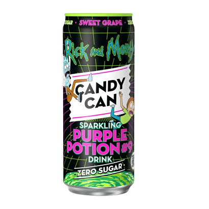 Напиток Candy Can Rick and Morty Sweet Grape Zero Sugar 330ml - Retromagaz