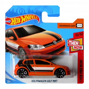 Машинка Базова Hot Wheels Volkswagen Golf MK7 Then and Now 1:64 FJX96 Orange - Retromagaz