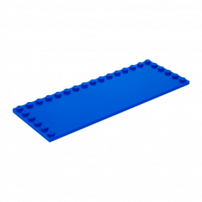 Плитка Lego Модифицированная Studs on Edges 6 x 16 6205 6072638 Blue Б/У