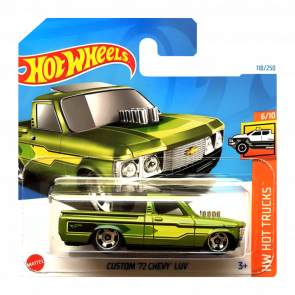 Машинка Базовая Hot Wheels Custom '72 Chevy LUV Hot Trucks 1:64 HTC33 Green - Retromagaz