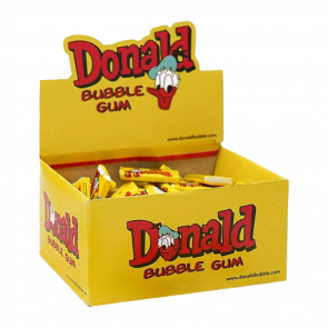 Набор Жевательная Резинка Donald Bubble Gum Yellow 4,5g 100шт - Retromagaz