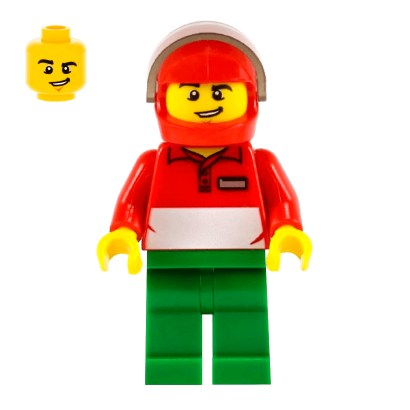 Фигурка Lego People Square Pizza Delivery Man City cty0573 Б/У - Retromagaz