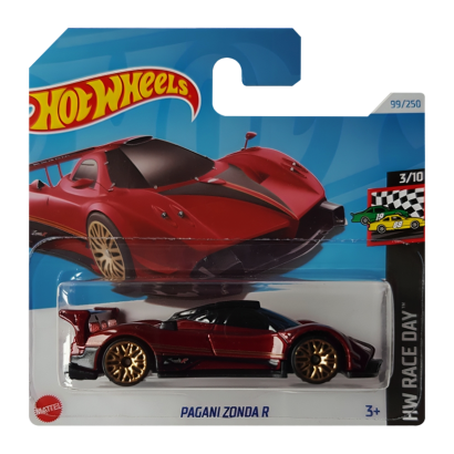 Машинка Базова Hot Wheels Pagani Zonda R Race Day 1:64 HTC78 Red - Retromagaz