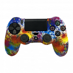 Чехол Силиконовый RMC PlayStation 4 Pop-Art Red Blue Новый - Retromagaz