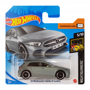 Машинка Базовая Hot Wheels '19 Mercedes-Benz A-Class Nightburnerz 1:64 GHF60 Grey