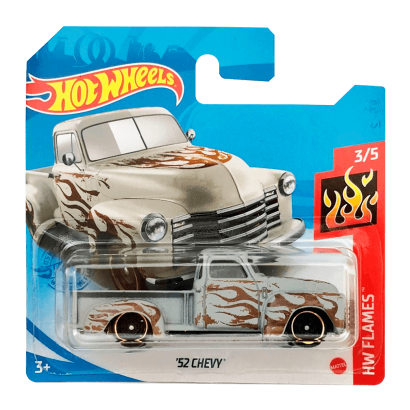 Машинка Базовая Hot Wheels '52 Chevy Flames 1:64 GTB19 Grey - Retromagaz