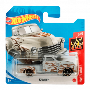 Машинка Базовая Hot Wheels '52 Chevy Flames 1:64 GTB19 Grey