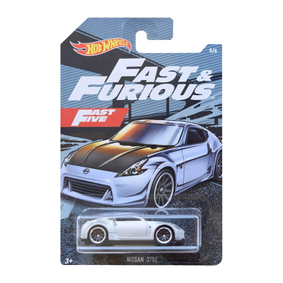 Тематична Машинка Hot Wheels Nissan 370Z Fast & Furious 1:64 FYY52 Silver - Retromagaz