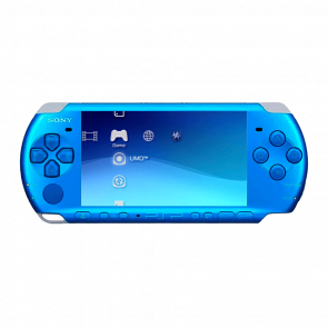 Консоль Sony PlayStation Portable Slim PSP-3ххх Модифицированная 32GB Blue + 5 Встроенных Игр Б/У Отличный