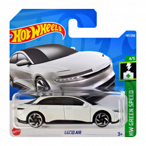 Машинка Базова Hot Wheels Lucid Air Green Speed 1:64 HCX40 White - Retromagaz