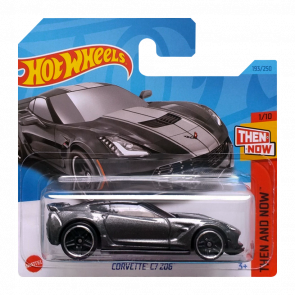 Машинка Базова Hot Wheels Corvette C7 Z06 Then and Now 1:64 HKJ40 Grey - Retromagaz