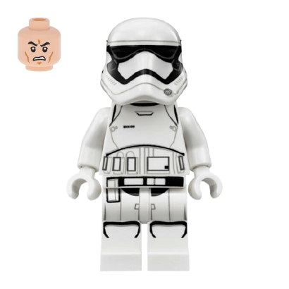 Фигурка Lego Первый Орден Stormtrooper Rounded Mouth Pattern Star Wars sw0667 1 Б/У - Retromagaz