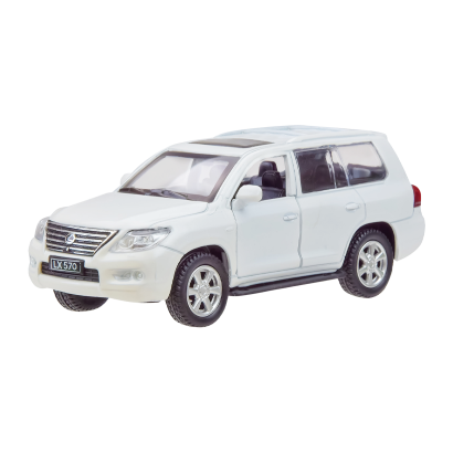 Машинка Автопром Lexus LX570 1:43 White - Retromagaz