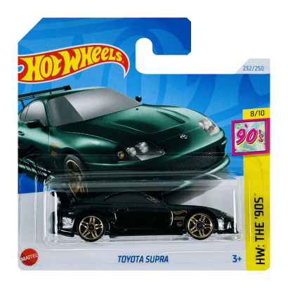 Машинка Базовая Hot Wheels Toyota Supra The `90S 1:64 HTB09 Green - Retromagaz