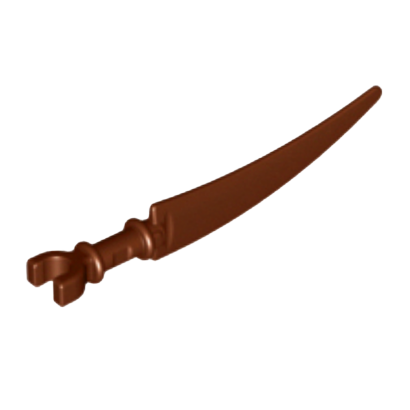 Зброя Lego Меч Scythe Blade 59229 6224780 Reddish Brown 4шт Б/У - Retromagaz