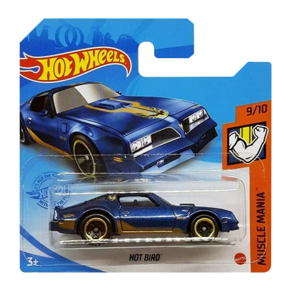 Машинка Базова Hot Wheels Hot Bird Muscle Mania 1:64 GTB46 Dark Blue - Retromagaz