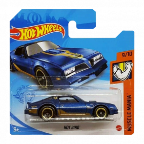 Машинка Базова Hot Wheels Hot Bird Muscle Mania 1:64 GTB46 Dark Blue - Retromagaz