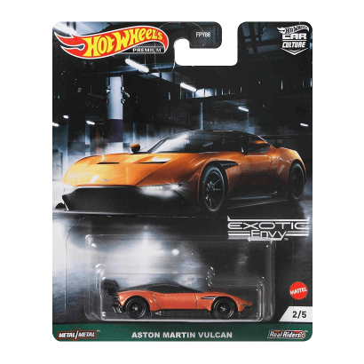 Машинка Premium Hot Wheels Aston Martin Vulcan Exotic Envy 1:64 GRJ77 Orange - Retromagaz