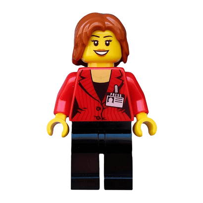 Фигурка Lego People 973pb0895 Press Woman Reporter City cty0510 Б/У - Retromagaz