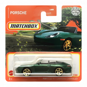 Машинка Большой Город Matchbox Porsche 911 Carrera Cabriolet Highway 1:64 HFR92 Green