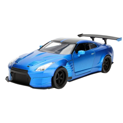 Машинка Jada 2012 Nissan Skyline GT-R (R35) Ben Sopra 6 Fast & Furious 1:24 Blue - Retromagaz