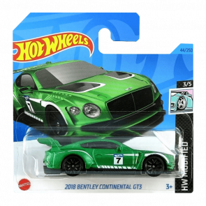 Машинка Базовая Hot Wheels 2018 Bentley Continental GT3 Modified 1:64 HKH84 Green