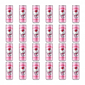 Набір Напій The Drinks Hello Kitty Star Drink Raspberry Feijoa 250ml 24шт - Retromagaz