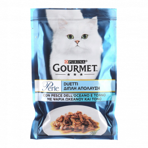 Влажный Корм для Кошек Gourmet Perle Duo Океаническая рыба и Тунец 85g - Retromagaz