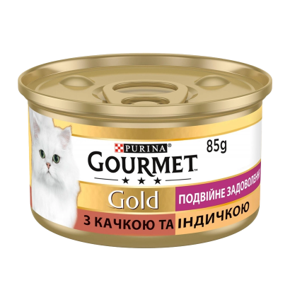 Вологий Корм для Котів Purina Gourmet Gold Качка та Індичка 85g - Retromagaz