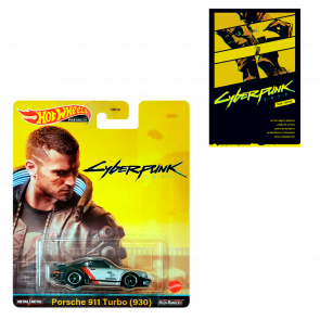 Набор Машинка Premium Hot Wheels Cyberpunk 2077 Porsche 911 Turbo + Комикс Твой Голос - Retromagaz