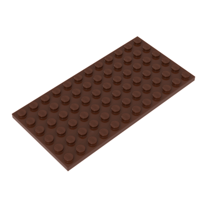 Пластина Lego Звичайна 6 x 12 3028 4264669 Reddish Brown 4шт Б/У - Retromagaz