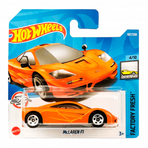 Машинка Базова Hot Wheels McLaren F1 Factory Fresh 1:64 HCX13 Orange - Retromagaz