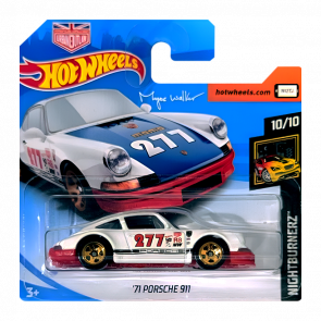 Машинка Базовая Hot Wheels '71 Porsche 911 Magnus Walker Nightburnerz 1:64 FKB02 White