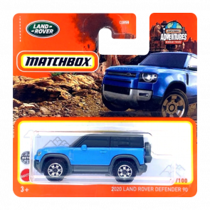 Машинка Большой Город Matchbox 2020 Land Rover Defender 90 Off-Road 1:64 HFR57 Blue - Retromagaz