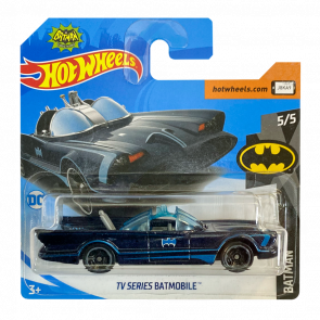 Машинка Базовая Hot Wheels TV Series Batmobile Batman 1:64 FKB53 Blue - Retromagaz